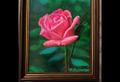 Картина "Роза", холст 20х25, акрил